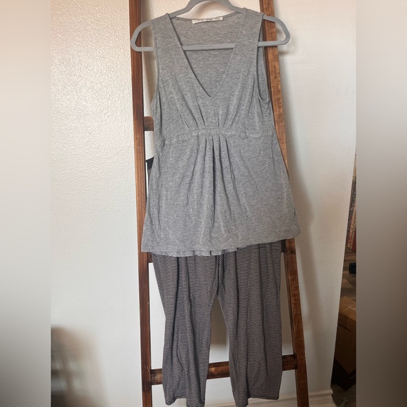 Max Studio Other - Max Studio Materity Heather Gray Sleepwear Set